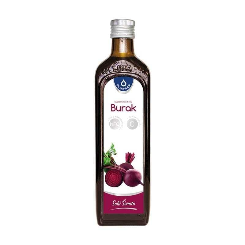 Šťáva z červené řepy s vitamínem C Oleofarm (490 ml)