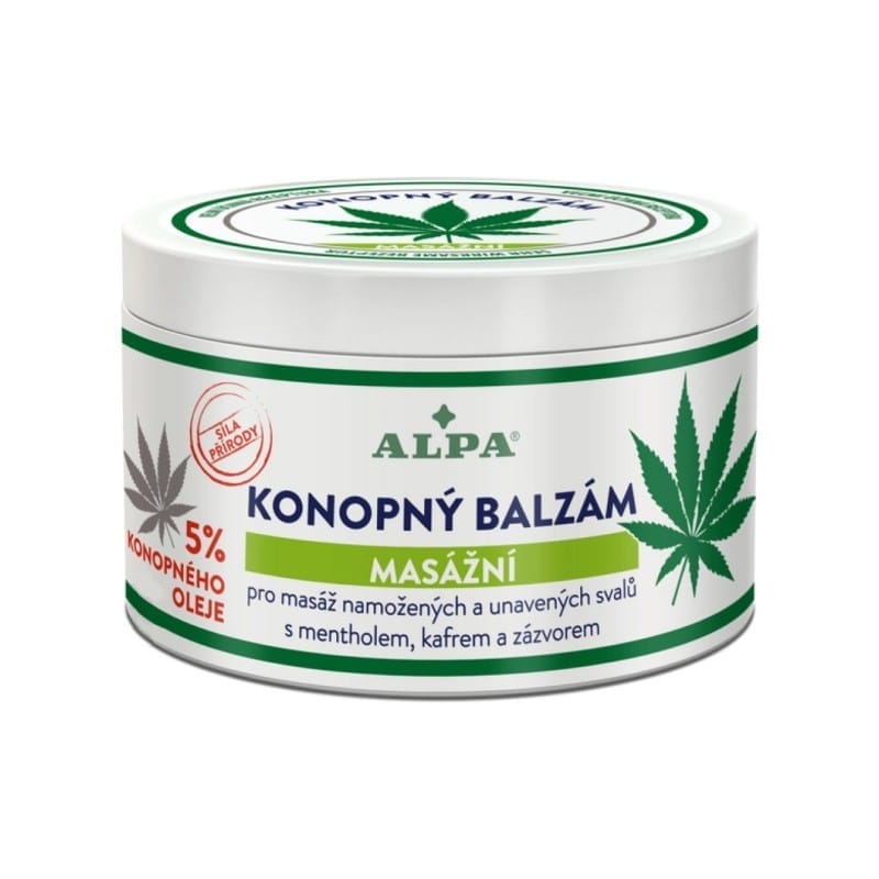 Konopný balzám - masážní Alpa (250 ml)