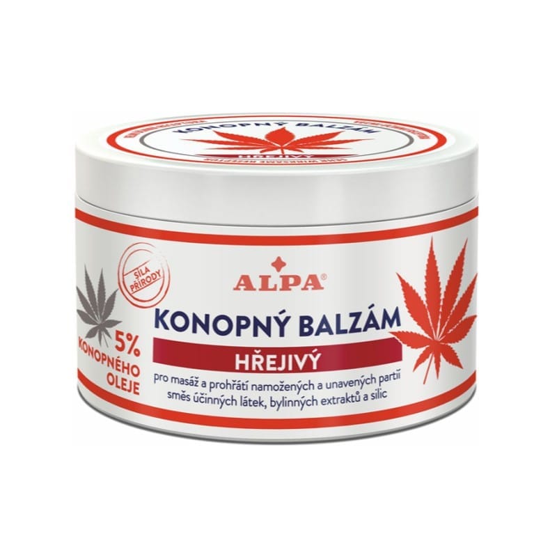 Konopný balzám - hřejivý Alpa (250 ml)