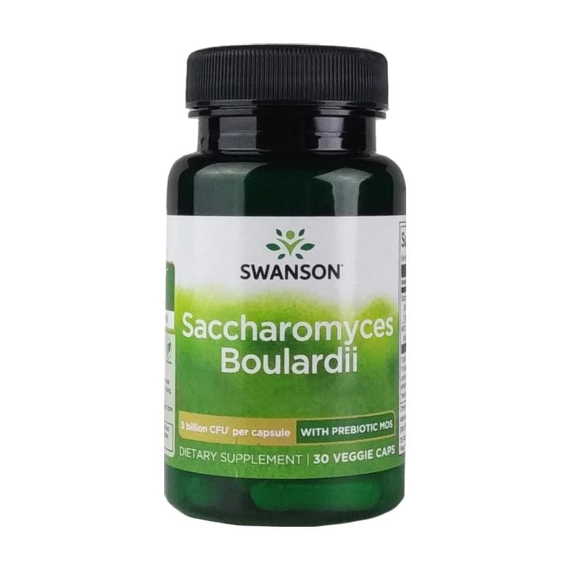 Saccharomyces boulardii s prebiotikem MOS Swanson (30 kapslí)