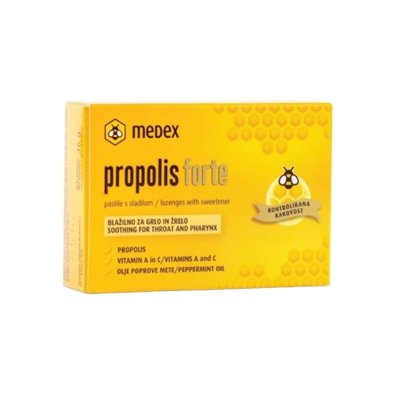 Pastilky propolis forte Medex (18 pastilek)