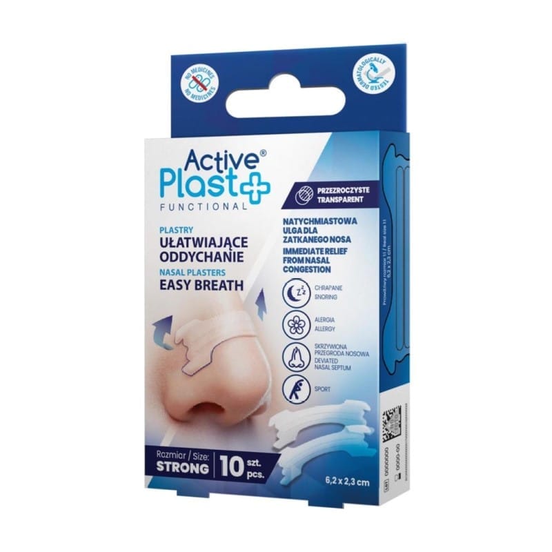 Náplasti pro snadnější dýchání STRONG ActivePlast (10 kusů)