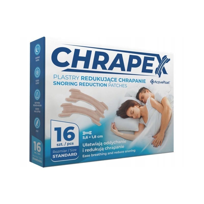 Náplasti proti chrápání CHRAPEX (16 kusů)