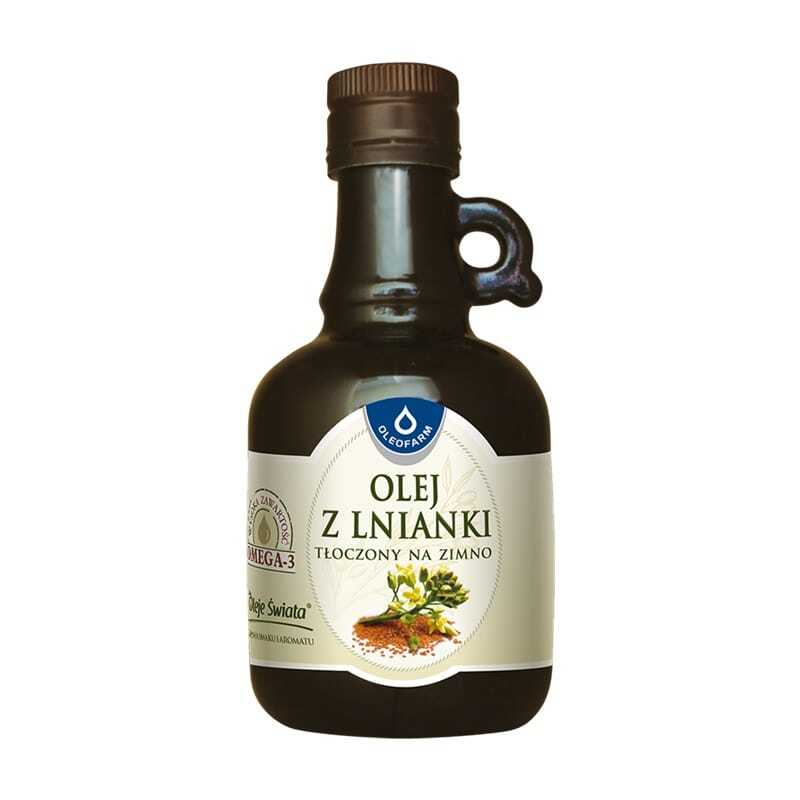 Olej z lničky seté, lisovaný za studena Oleofarm (250 ml)