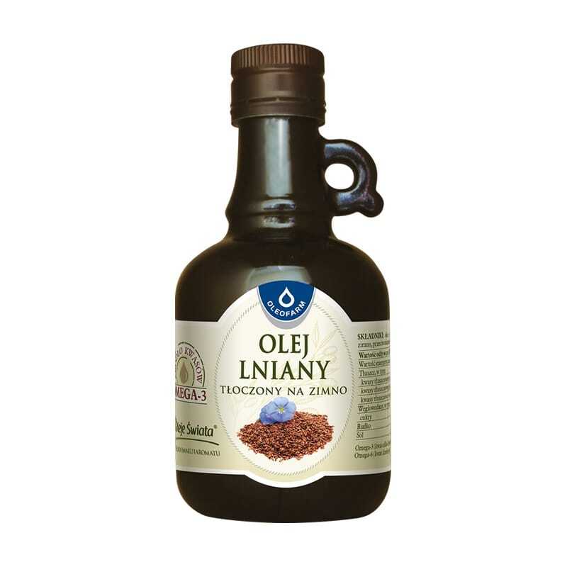 Olej z lněných semen, lisovaný za studena Oleofarm (250 ml)