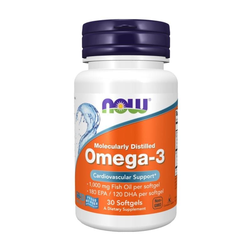Omega 3 NOW, 1000 mg (30 měkkých kapslí)