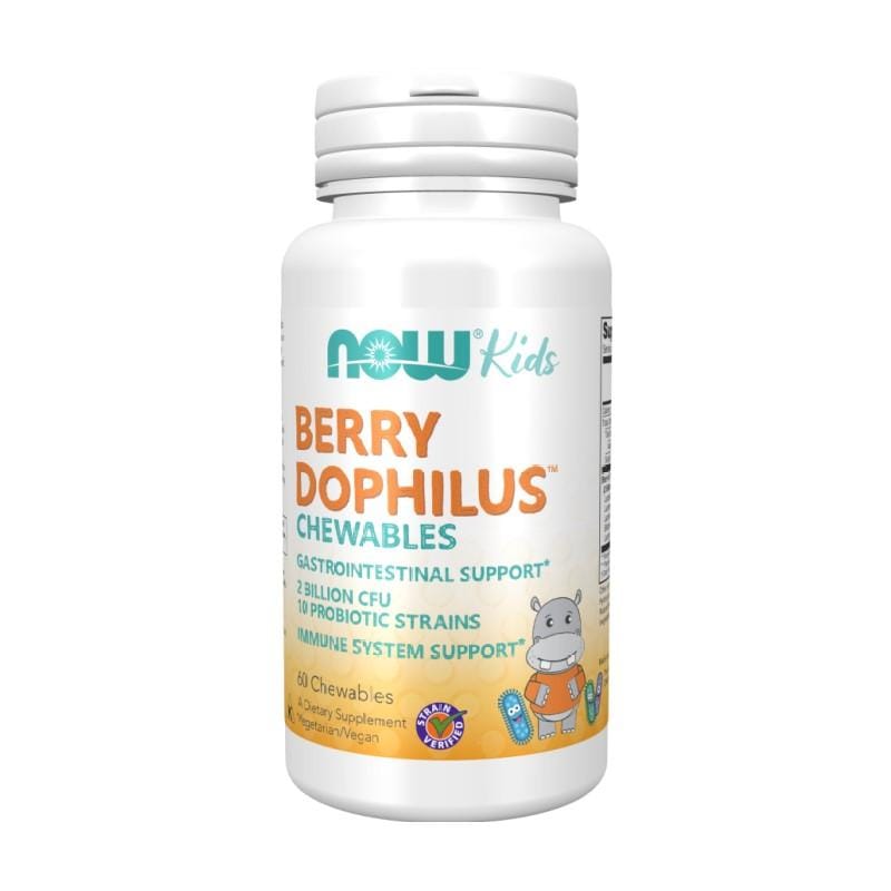 Probiotika pro děti BerryDophilus NOW (60 žvýkacích tablet)