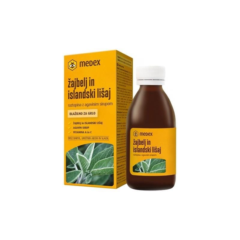 Sirup se šalvějí a islandským lišejníkem Medex (150 ml)