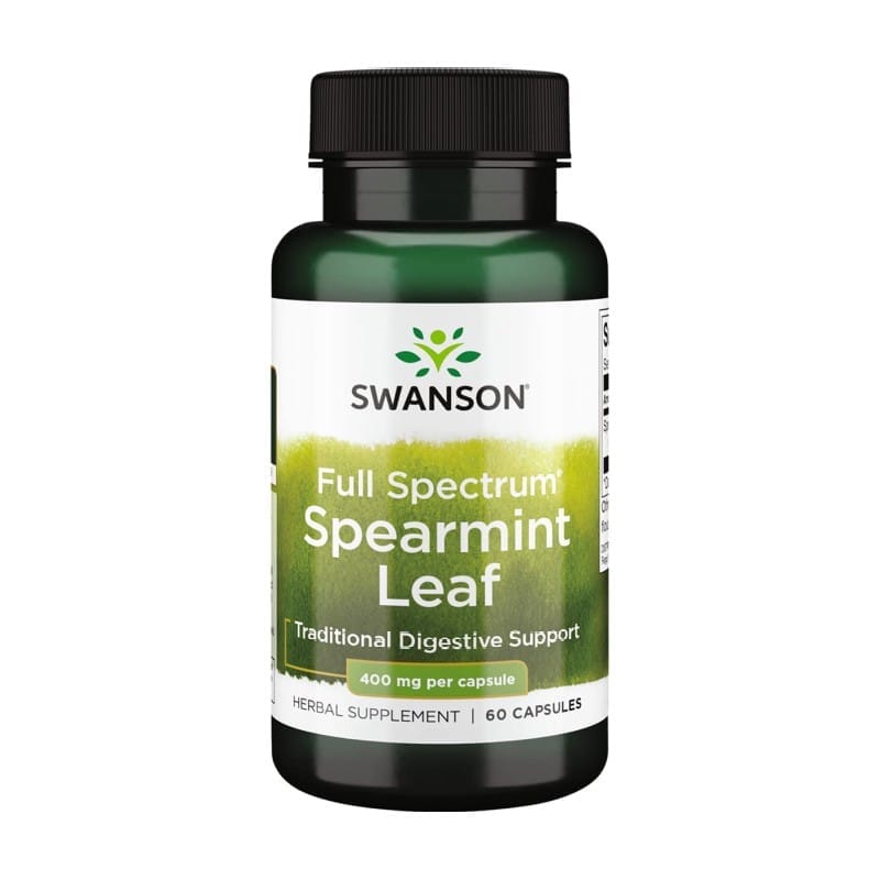 Máta klasnatá – Spearmint Swanson, 400 mg (60 kapslí)