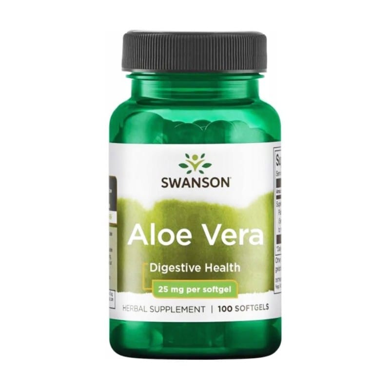 Aloe Vera Swanson, 25 mg (100 měkkých kapslí)