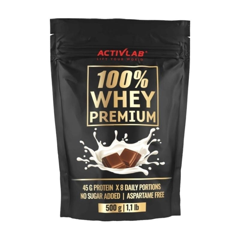 100% Whey Premium proteiny s čokoládovou příchutí Activlab (500 g)