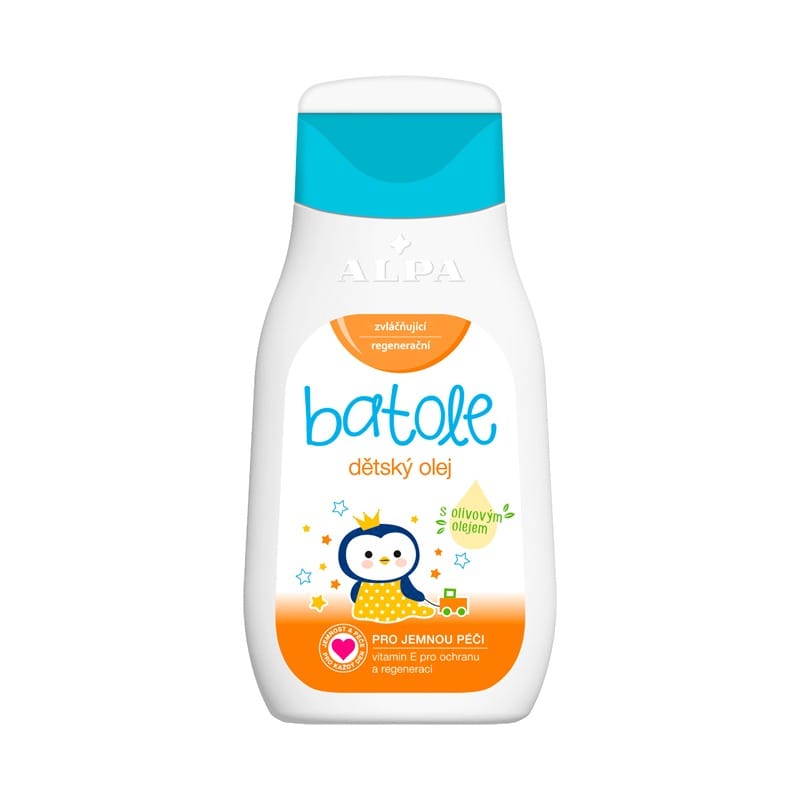 Olej pro děti s vitaminem E a olivovým olejem Alpa (200 ml)