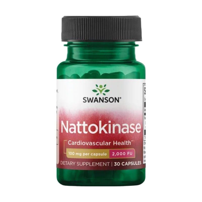 Nattokináza Swanson, 100 mg (30 kapslí)