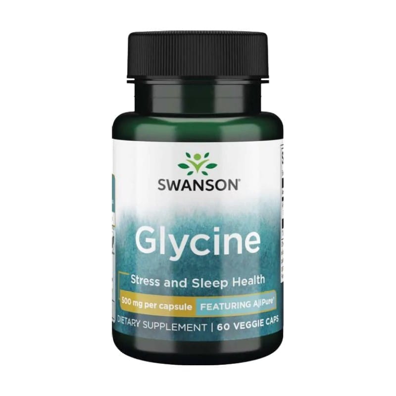 Glycin Swanson, 500 mg (60 kapslí)