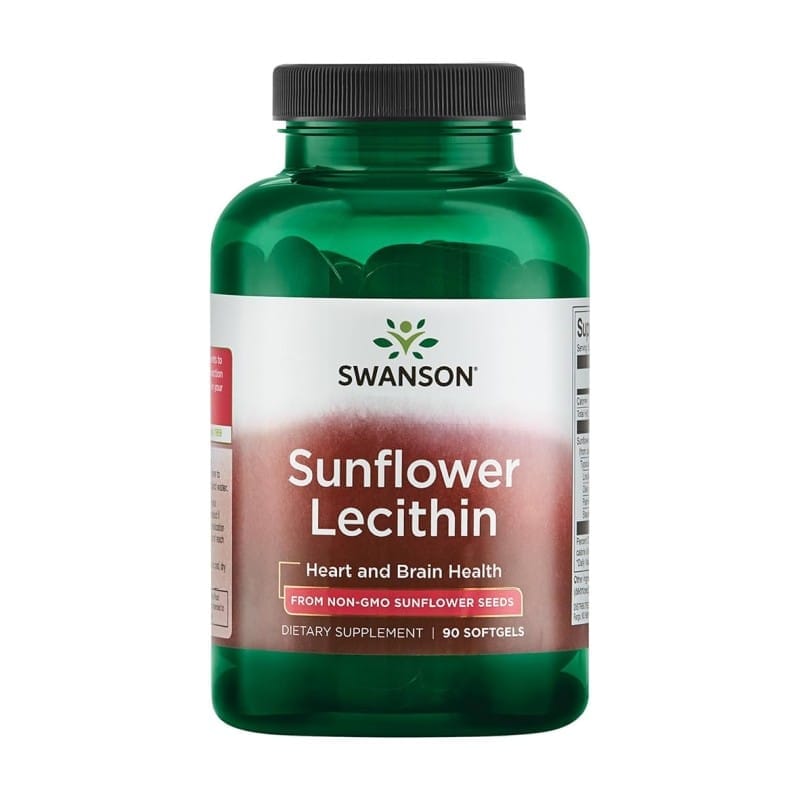 Slunečnicový lecitin Swanson (90 měkkých kapslí)