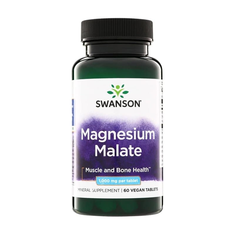 Malát hořečnatý Swanson, 1000 mg (60 tablet)