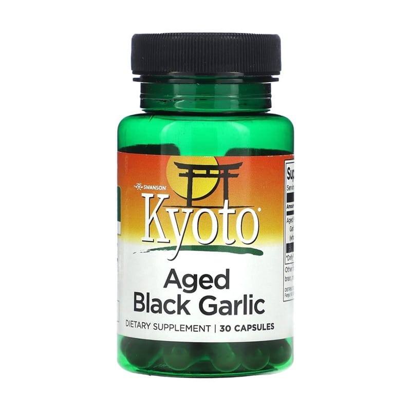 Černý česnek Swanson, 650 mg (30 kapslí)