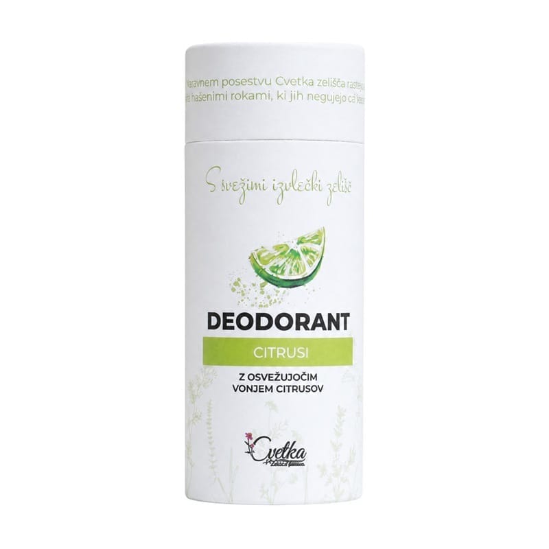 Citrusový bio bylinný deodorant Cvetka (50 ml)