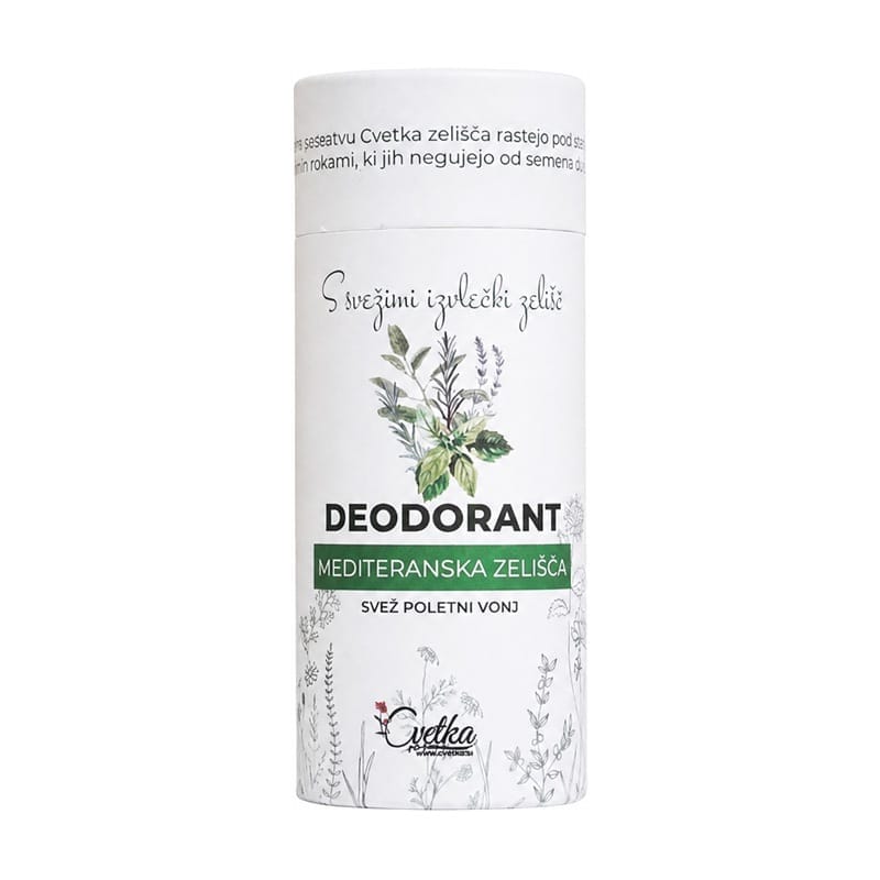 Bio bylinný deodorant Středomořské byliny Cvetka (50 ml)