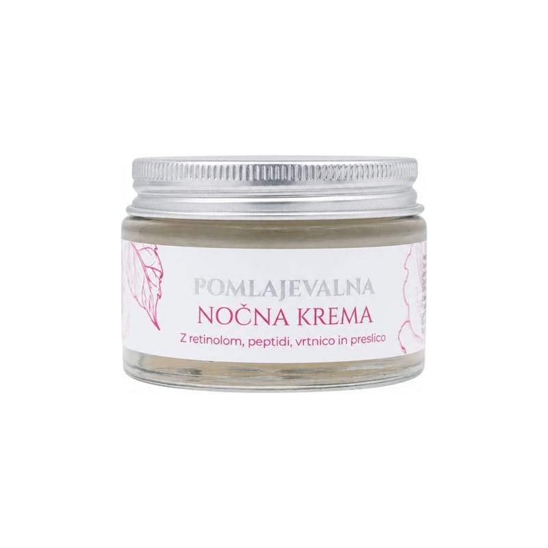 Omlazující noční pleťový krém s růží Cvetka (50 ml)