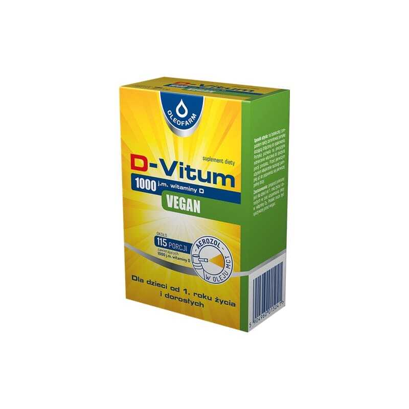 Veganský vitamin D3 ve spreji 1000 IE Oleofarm (7 ml)