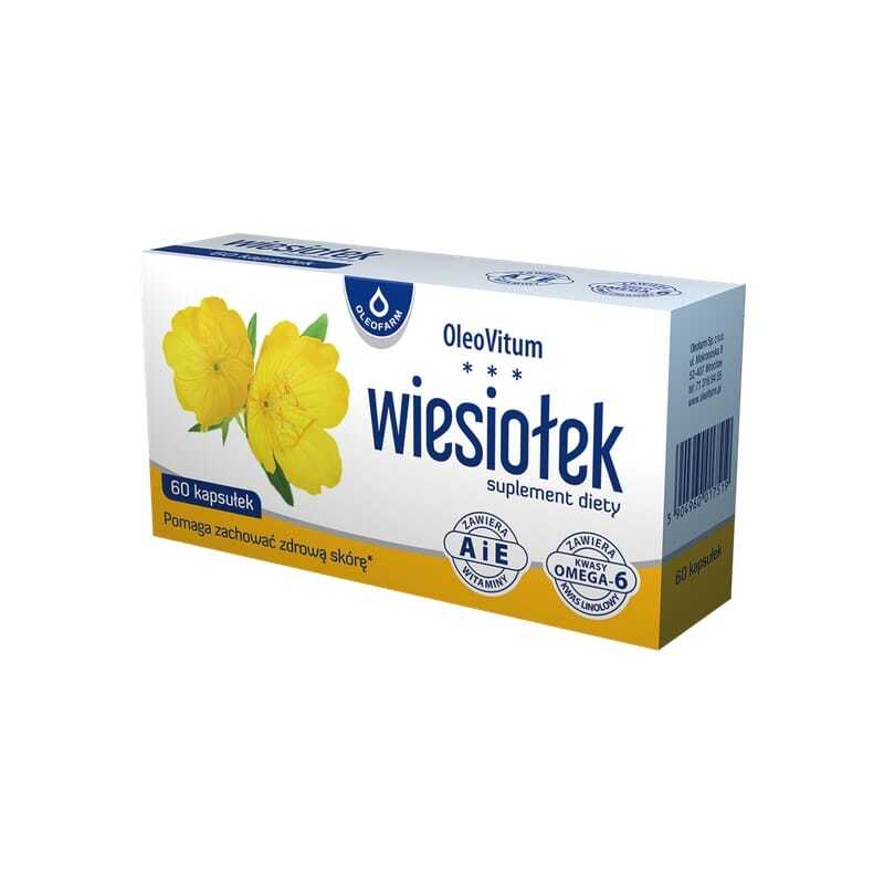 Pupalkový olej s vitaminy A a E Oleofarm (60 kapslí)