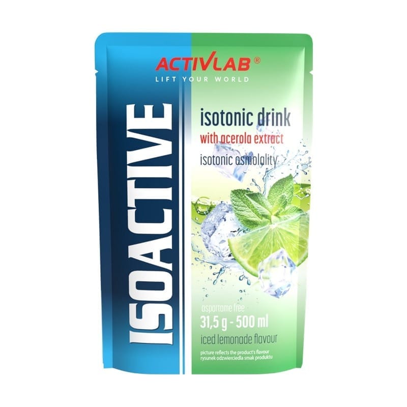 Izotonický nápoj v prášku Isoactive Activlab, ledová limonáda s acerolou (31,5 g)