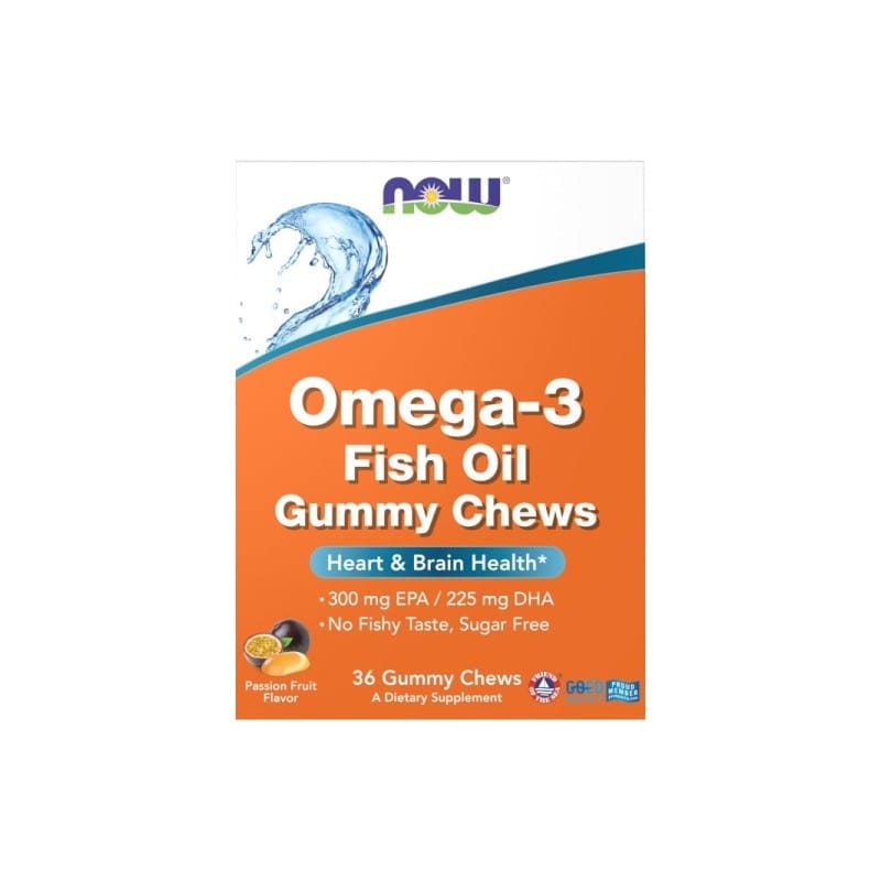 Omega-3 rybí olej NOW (36 želé bonbonů)