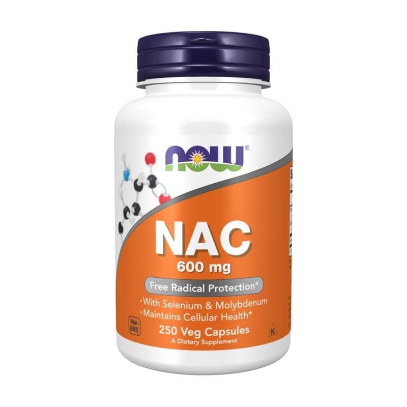 NAC NOW, 600 mg (250 kapslí)
