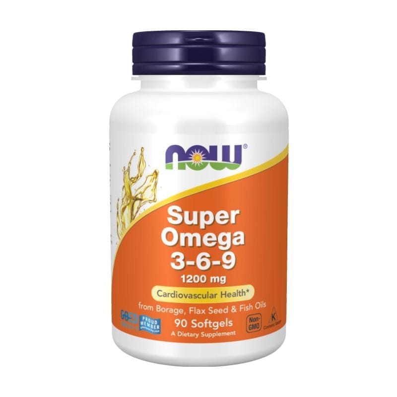 Super Omega 3-6-9 NOW, 1200 mg (90 kapslí)