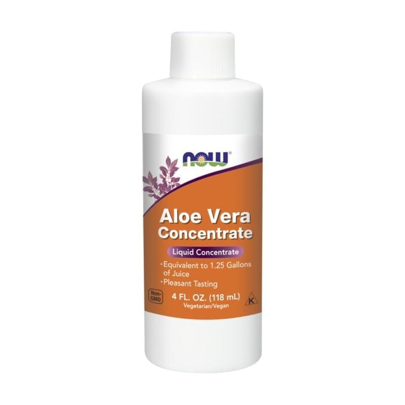 Tekutý koncentrát aloe vera NOW (118 ml)