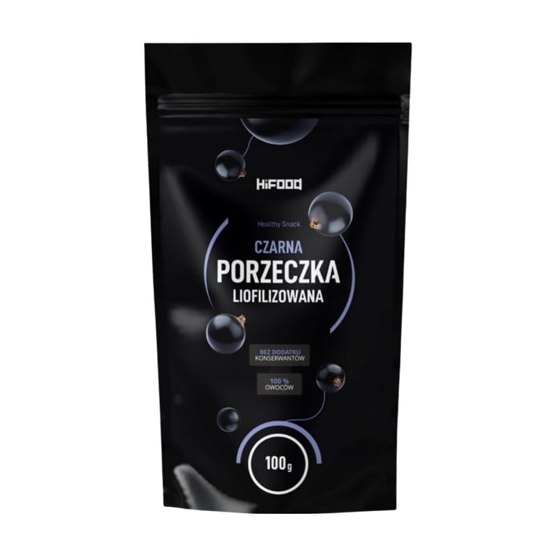 Lyofilizovaný černý rybíz v prášku HiFOOD (100 g)