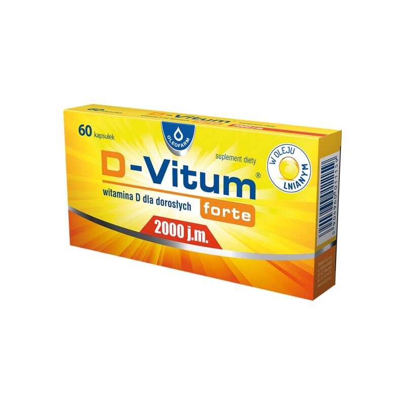 Vitamin D3 2000 IU D-Vitum Forte Oleofarm (60 kapslí)