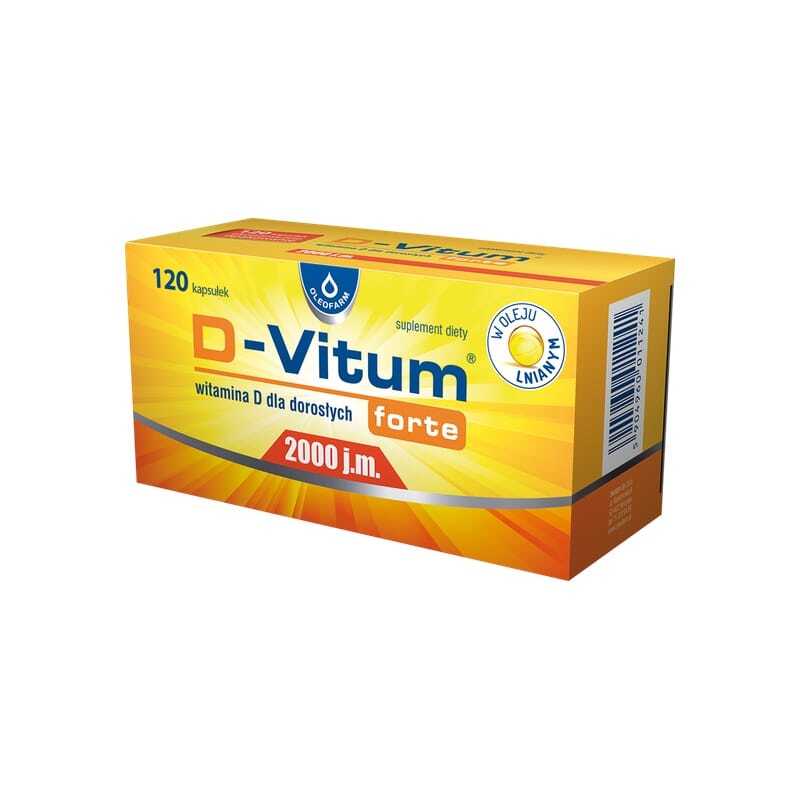Vitamin D3 2000 IE D-Vitum Forte Oleofarm (120 kapslí)