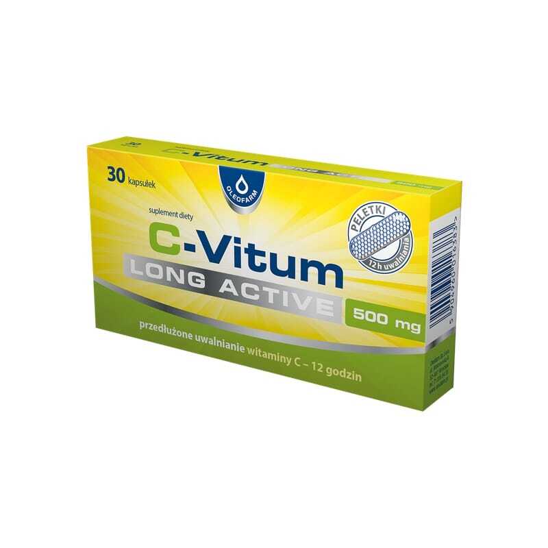 Vitamin C s prodlouženým uvolňováním C-Vitum Long Active Oleofarm (30 kapslí)