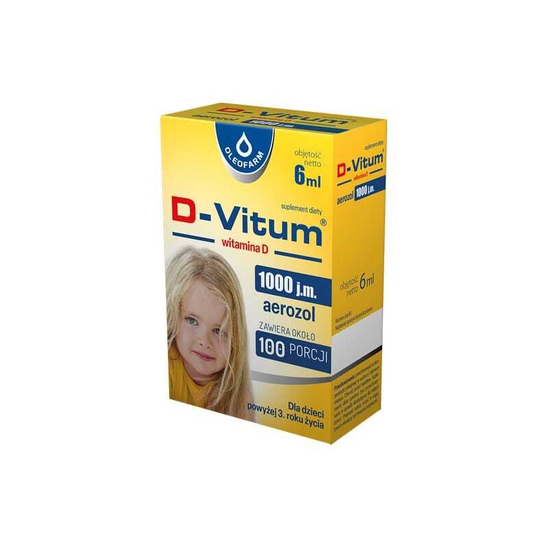 Vitamin D3 1000 IU ve spreji pro děti D-Vitum Oleofarm (6 ml)