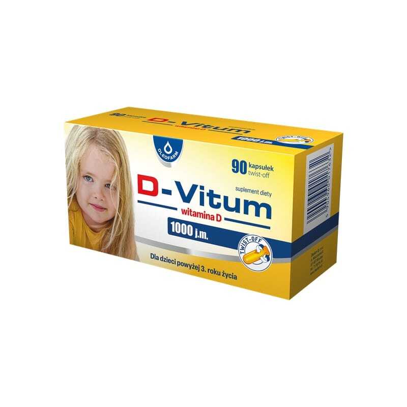 Vitamin D3 1000 IU pro děti Oleofarm (90 kapslí)