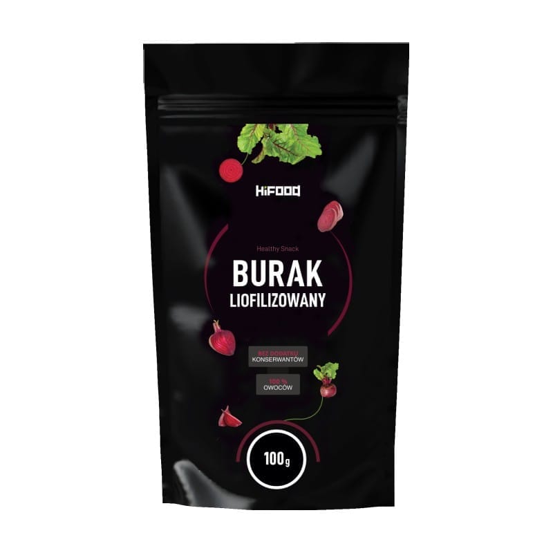 Červená řepa v prášku – lyofilizovaná HiFOOD (100 g)