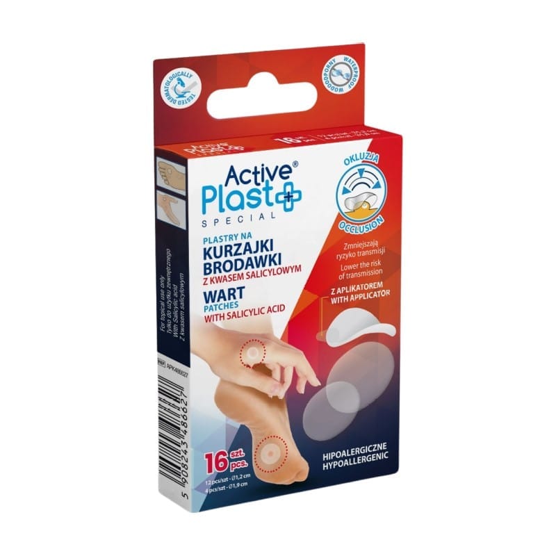 Náplasti na odstranění bradavic a kuřích ok ActivePlast (16 ks)