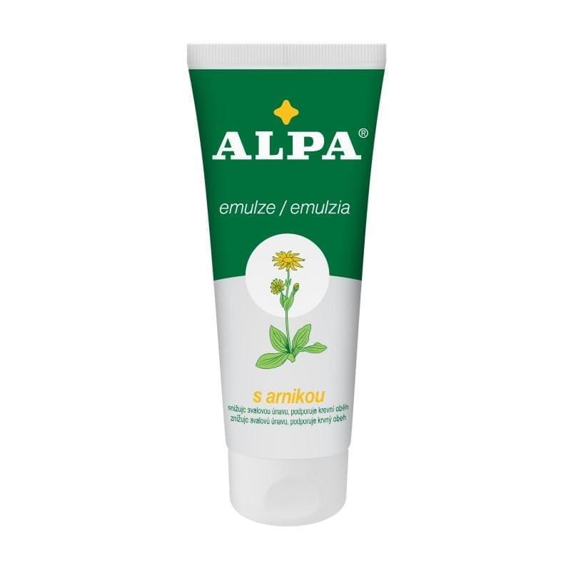 Masážní emulze s arnikou a měsíčkem Alpa (100 ml)