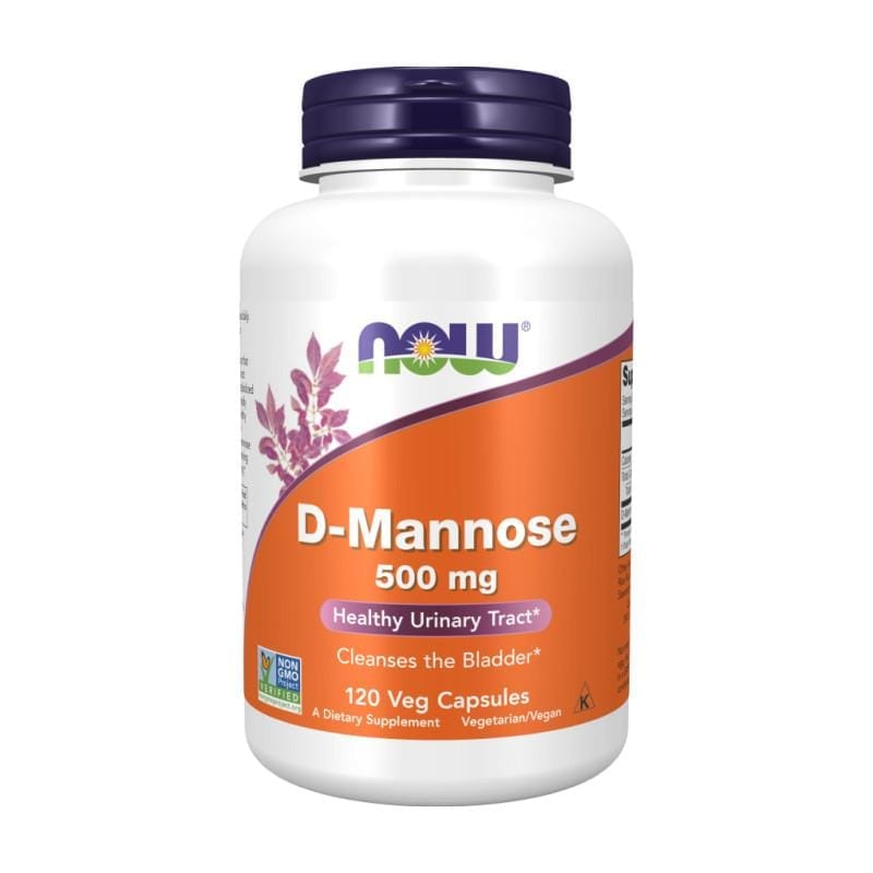 D-manóza NOW, 500 mg (120 kapslí)