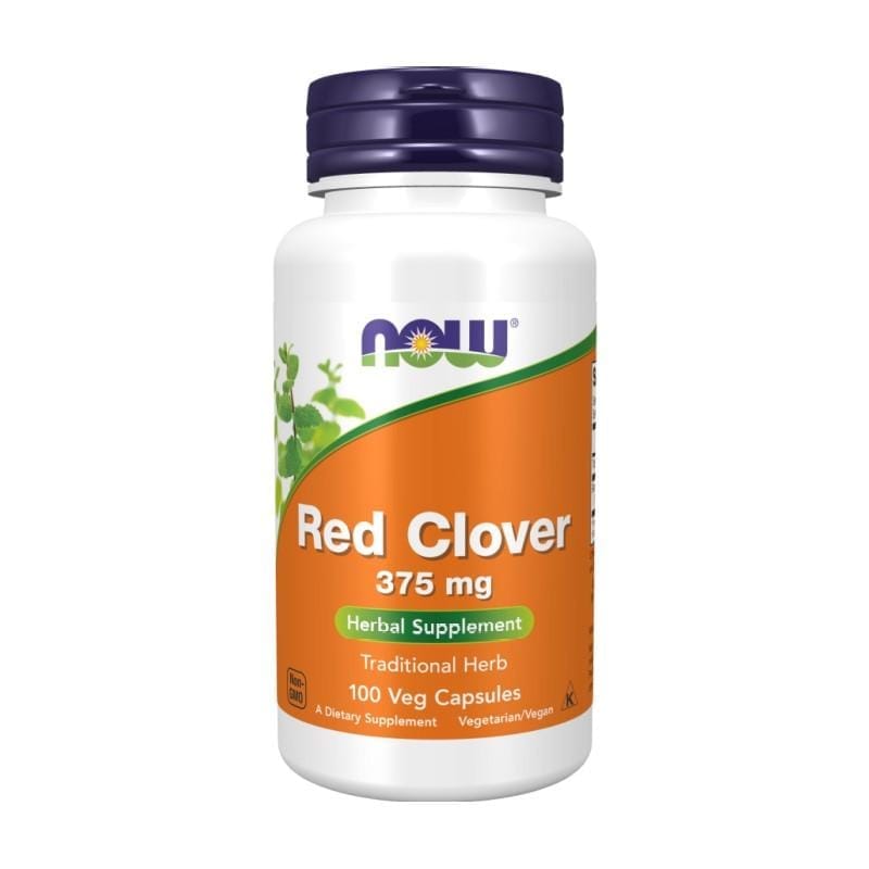 Jetel luční NOW, 375 mg (100 kapslí)