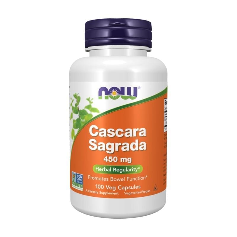 Cascara Sagrada NOW, 450 mg (100 kapslí)