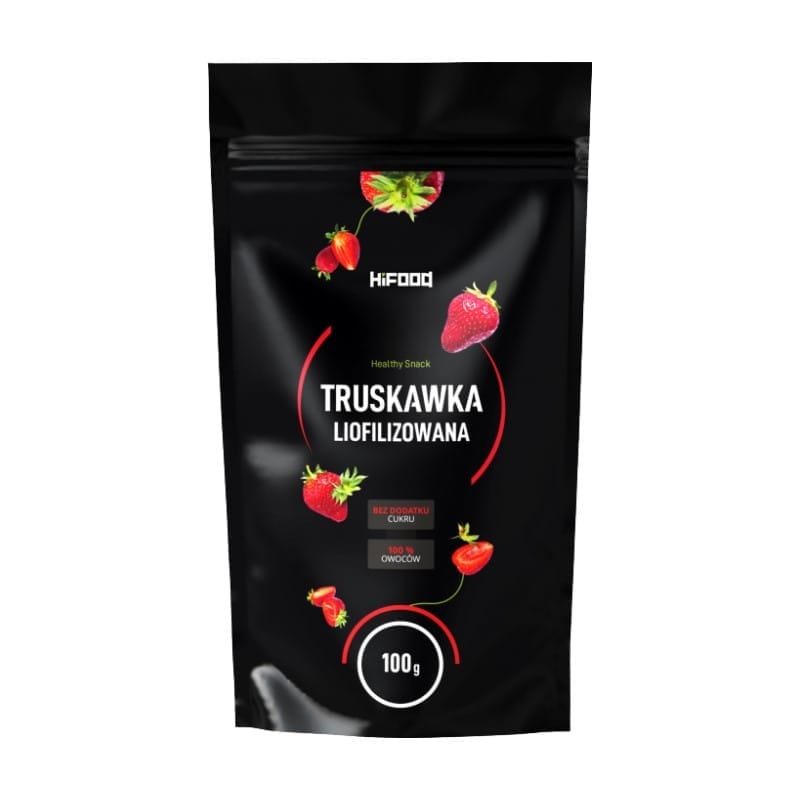Lyofilizované plátky jahod HiFOOD (100 g)