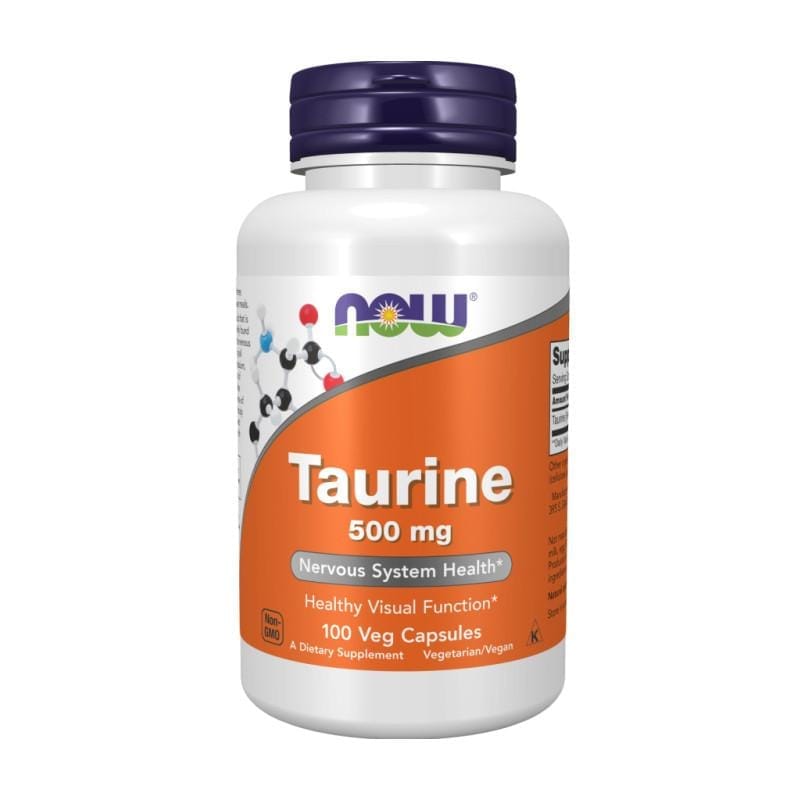 Taurin NOW, 500 mg (100 kapslí)